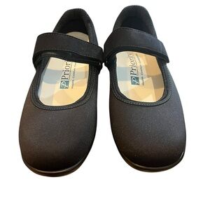 Orthofeet Women's Springfield Stretchable Black Mary Janes Shoes Sz 8 Wide